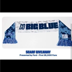 NY Giants collectible scarf Salute to Service Giveaway November 16 2025